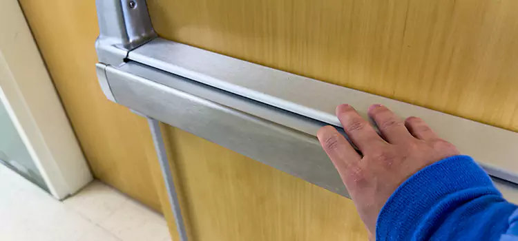 Installing a Push Bar on a Door Weatherford